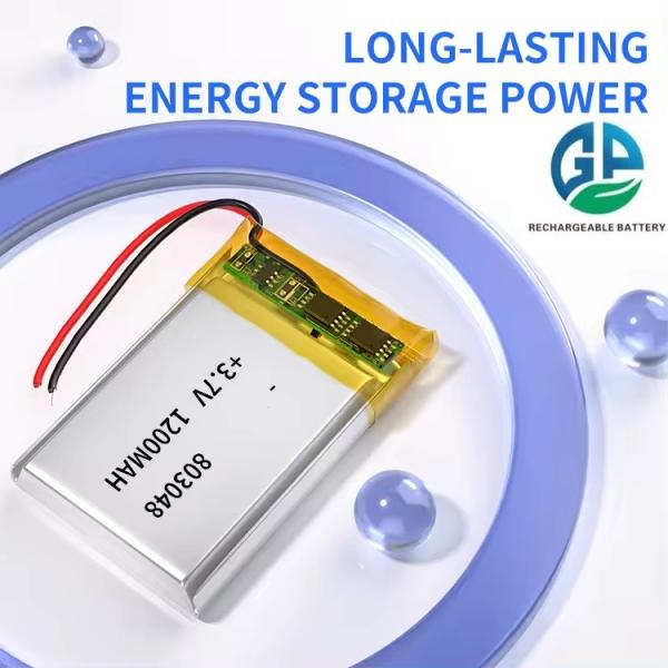 Gpe 803048 Rechargeable Battery Pack 1200mah 3.7v lipo battery polymer battery