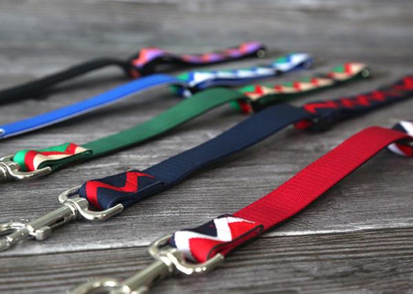 2.5cm Nylon Adjustable Car Dog Harness Seat Belt Elastic Woven  Contrast