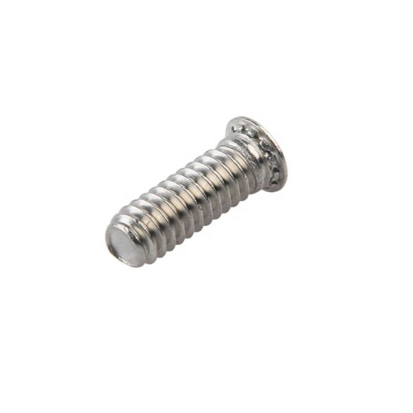 Galvanized Carbon Steel Self Clinch Flush Head Stud For Secure Metal Sheet Fastening