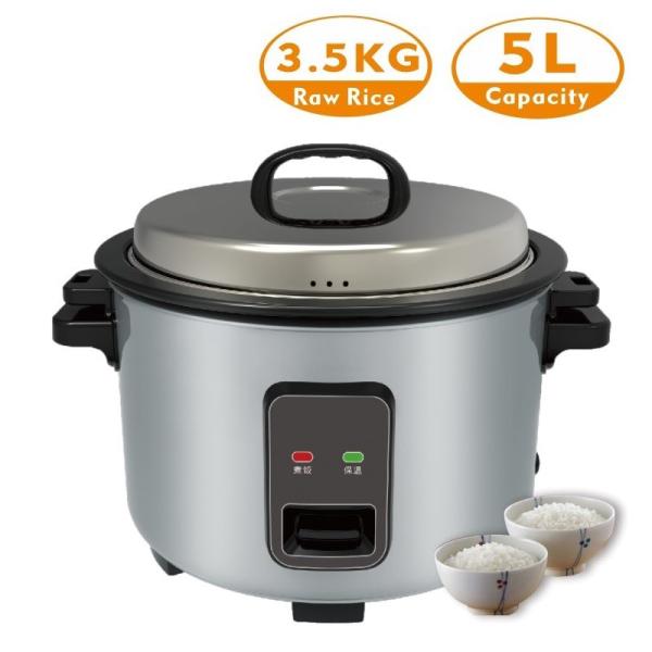 5.8L Commercial Electric Rice Cooker 32 Cups Dry Rice Serving 30 People Catering