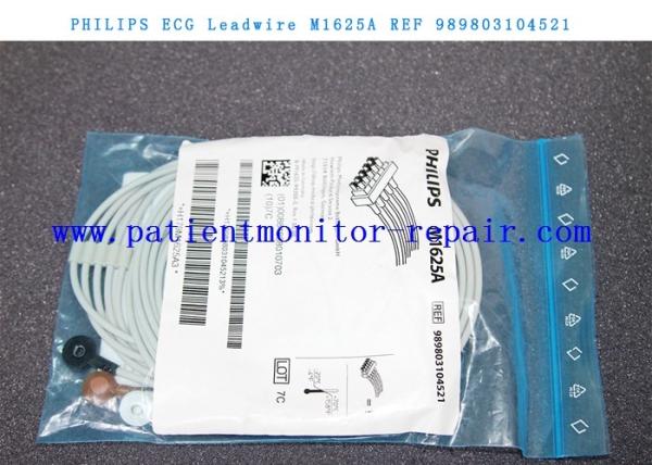 O equipamento médico de  parte a referência 989803104521 do Leadwire/cabos M1625A de ECG