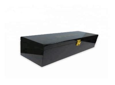 High Class Single Wooden Wine Box Antique Display  With Piano Lacquer Finsh