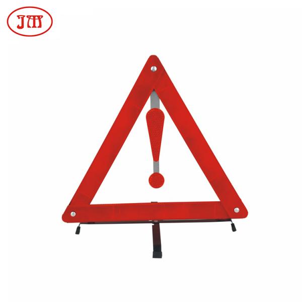 Easily Assemble Red Dot Reflective Roadside Car Emergency Warning Triangle for Safety