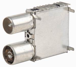 IEC male and female connector with shield case