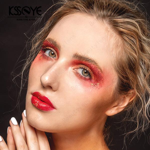 Prescripción coloreada natural 14m m de Grey Contact Lens Circle Lenses del ojo de KSSEYE no