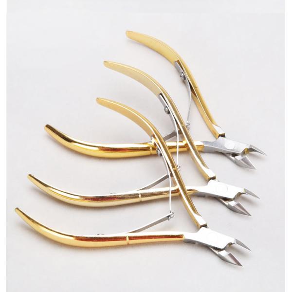 Logo du client Outil de soin des ongles en acier inoxydable durable Coupe-cuticules Nipper pour le salon des ongles