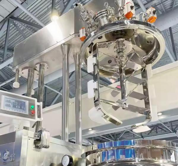 Homogeneizador emulsificador mezclador automático de alto cizallamiento 200L para loción cosmética