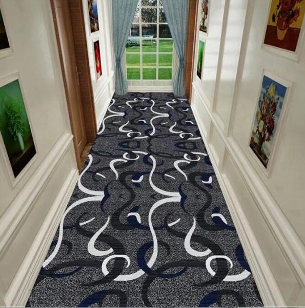 Polyester Fiber Commercial Floor Mat Entrance Corridor Stairway Hotel Large Mat