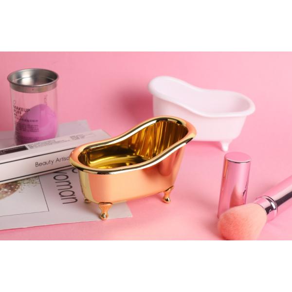 Gold / Red / Pink Mini Plastic Bathtub Container High Durability For Brush