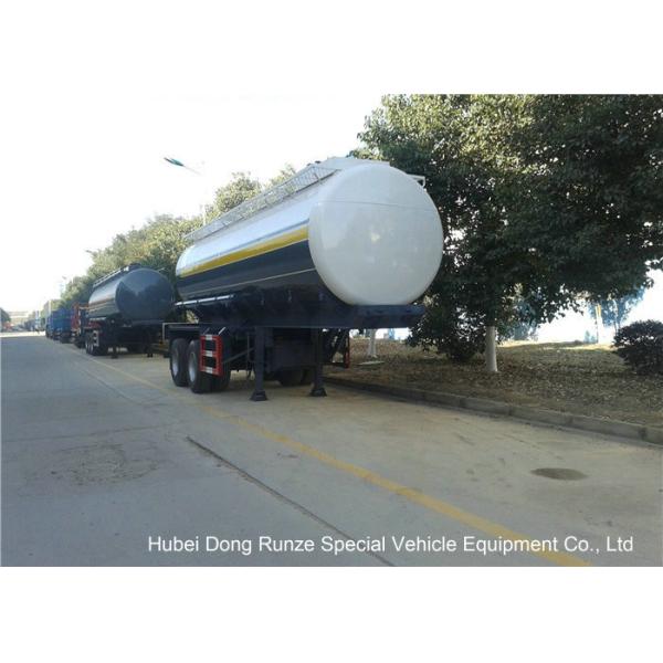 Dual Axle 32 Ton Tank Semi Trailer Single Point Suspension For Hydrofluoric Acid / HCL