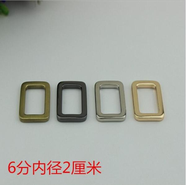Wholesale Factory Made Thickness 3.5 MM Zinc Alloy Metal Square Buckle For Handbag