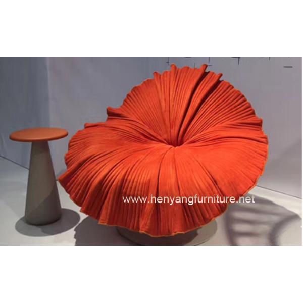 High replica Colorful bloom easy chair flower shape chair bloom lounge chair in fabric modern calssic lougne chair