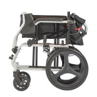 Silla de ruedas plegable ligera de aluminio 125KG