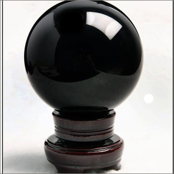 Natural Black Obsidian Sphere Healing Stone with Ball Globe Properties Large Crystal Ball