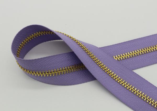 Standard Y / Corn Teeth Long Chain Zipper 5#  48 Inch  Light Purple Tape Customized