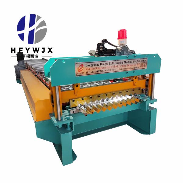 Industrial Intelligent Corrugated Sheet Roll Forming Machine 350H Steel Frame
