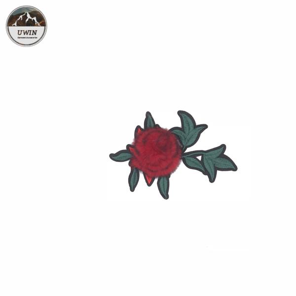 Classic Rose Embroidery Designs Patches Custom Color For Decorate Apparel