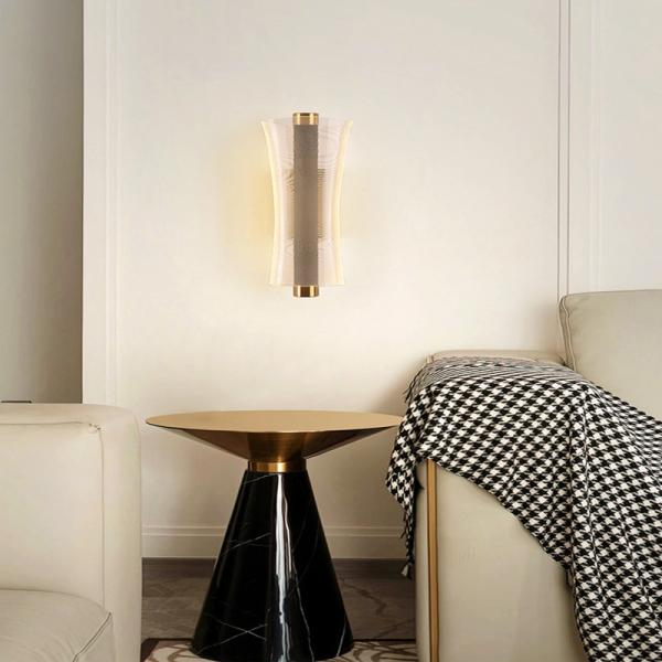 Simple Black Living Room Back Wall LED Wall Lamp Design Sense Best-selling Bedroom Bedside Acrylic Led Wall Lights