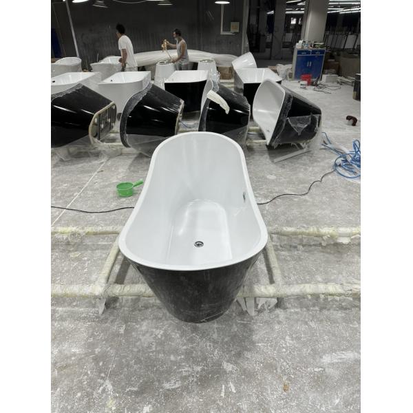 Customized Oval Acrylic Freestanding Bathtub 172.00cm * 82.00cm * 74.00cm Package Size