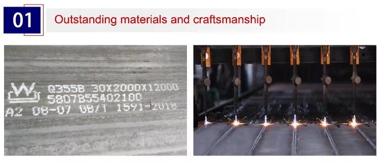 Prefabricated Steel Frame Structure in Steel Structure Factory Warehouse and Workshop