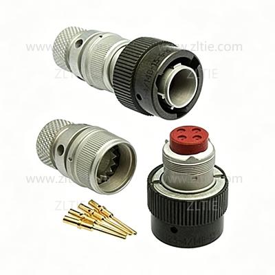 ZH23 Series Shell Size 14 4 Pin Male Plug with Type 09 Thermoplastic Sleeve Type