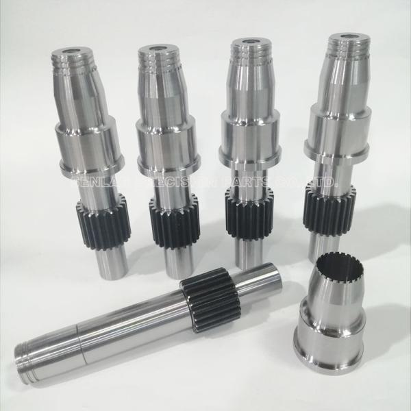 1.2344 Material Gear Hobbing Spindle with 50-52HRC Hardness and +/-0.01mm Tolerance for Unscrewing Mold Components
