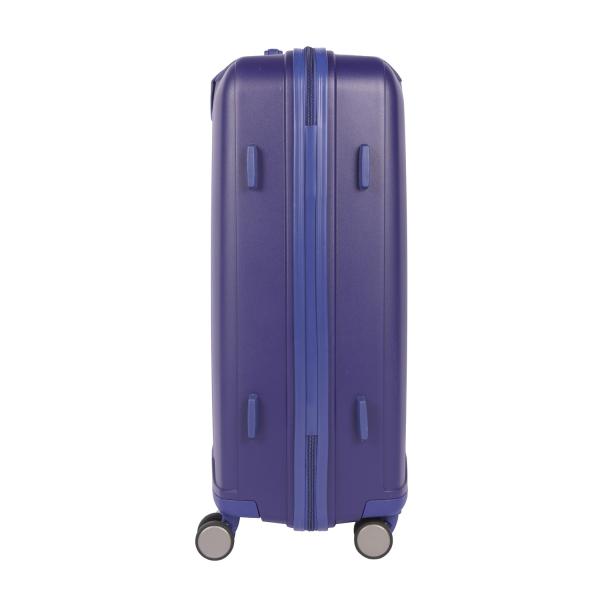 Blue Polypropylene Aluminum trolley 3 Pcs Luggage Sets