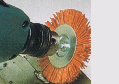 Abrasive wheel brushes