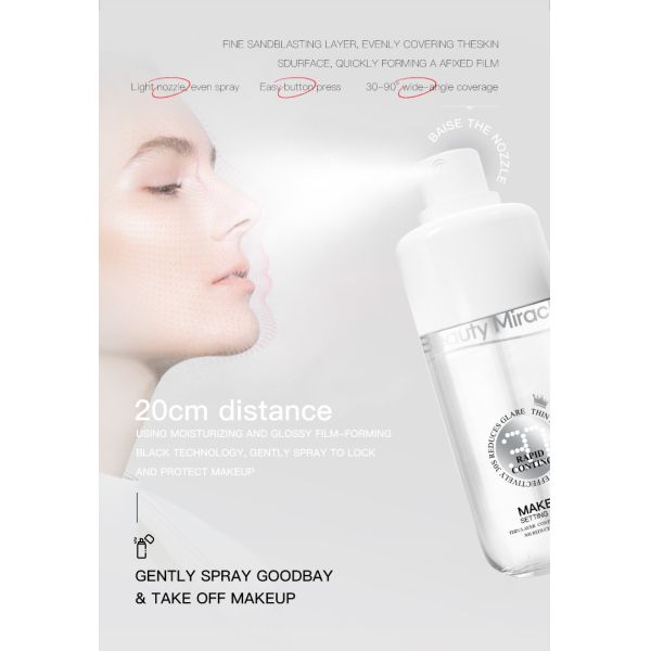 Private Label Powder Matte Glitter Setting Spray Waterproof Transparent Makeup Setting Spray Makeup Private Label