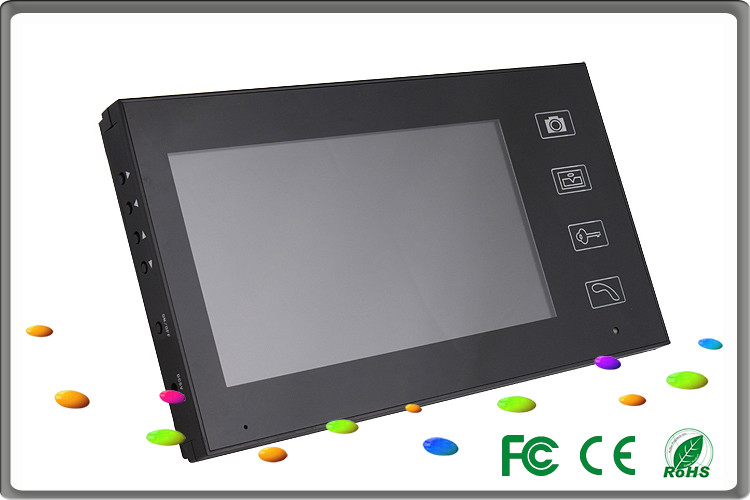 touch keypad control Villa Intercom System , 7 inch color TFT LCD indoor unit