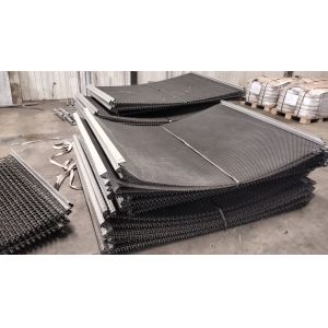 0.7 - 20mm 45# Medium Carbon Steel  Gi Crimped Wire Mesh