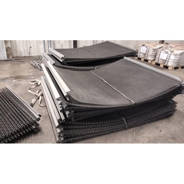 0.7 - 20mm 45# Medium Carbon Steel  Gi Crimped Wire Mesh