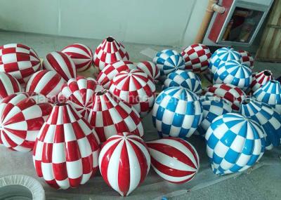 Plaid Fiberglass Balloons Custom Logo Designed Decorative Hanging Balloons