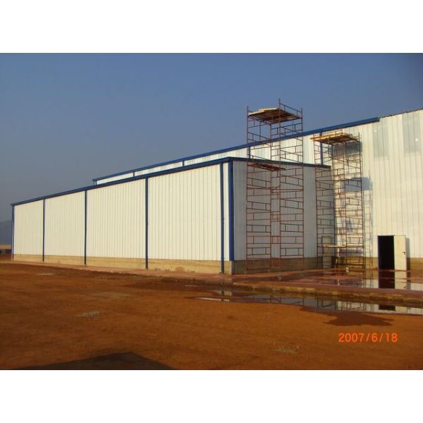 Large Prefabricated Steel Structure Industrial Construction Metal Warehouse Frame Hanger