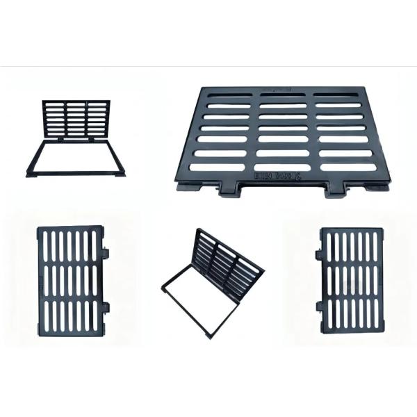 Rejilla de alcantarilla combinada OEM de hierro fundido GGG50 con forma de triángulo para un drenaje eficiente del agua