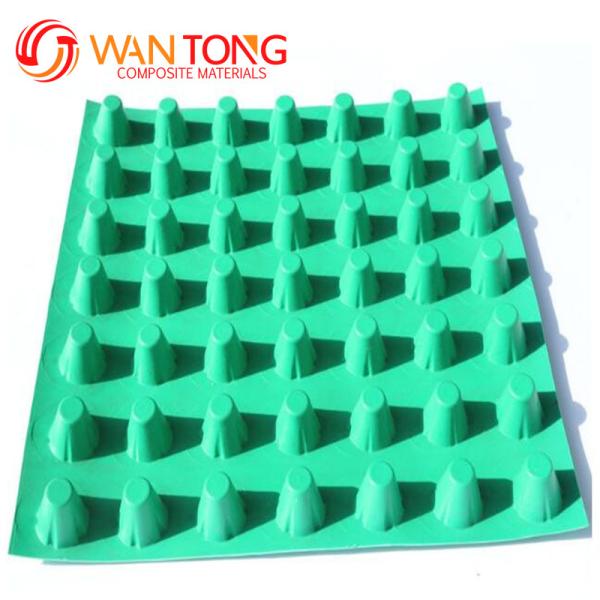 Гостиничная дренажная доска с геотекстилем HDPE с компактными отверстиями, серти