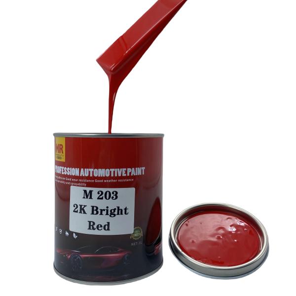 M203 Bright Red Automotive Paint Automotive 2K Paint Weather Resistance