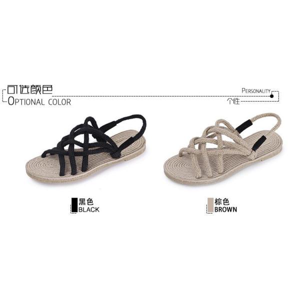 Y-Z Casual Bohemian Fashion Roman Style Arabic Women Ladies slippers Open Toed Sandals Femme Flat Comfortable Sandals