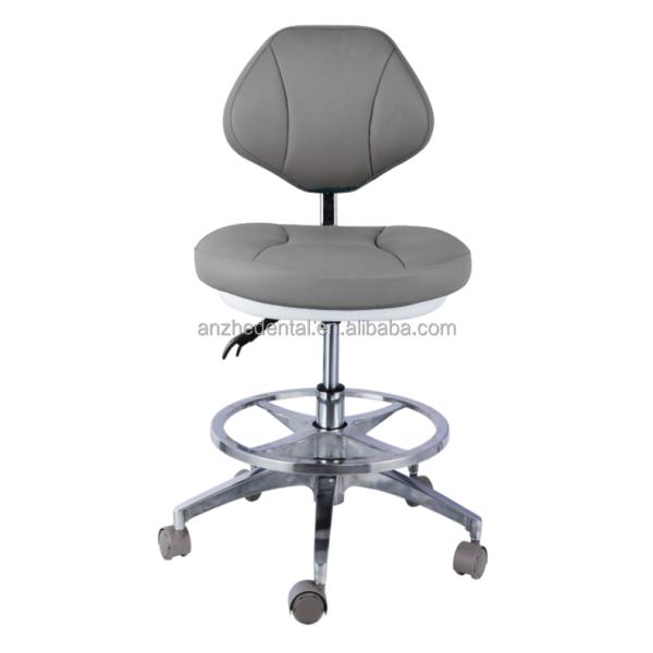 360 graus de rotação assistente dentário cadeira confortável assento banquinho dentista com encosto