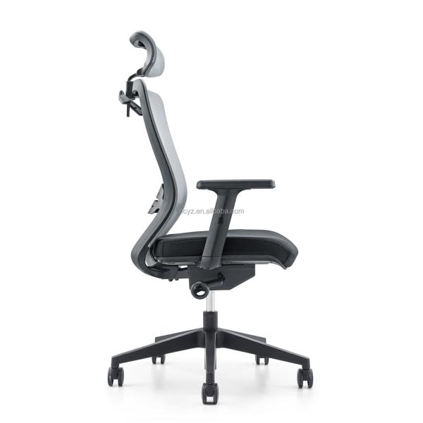 Office Computer High Back Executive Chair with Mesh Fabric and Stainless Steel Frame
