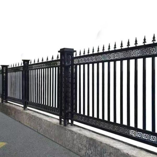 Powder coated Outdoor Steel Fence Design Security Steel Fence And Handrails 250 pounds