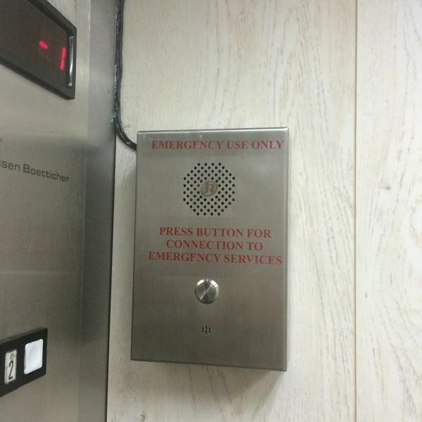 Telefone de aço inoxidável áspero da emergência do elevador do SORVO para a montagem da parede