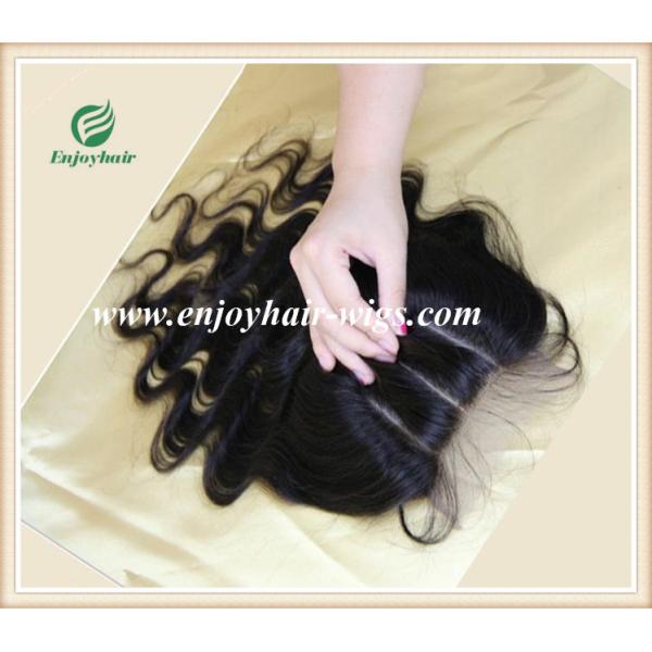 Lace top closure 4''x4'' ,brazilian virgin hair natural color body wave 10''-24''length