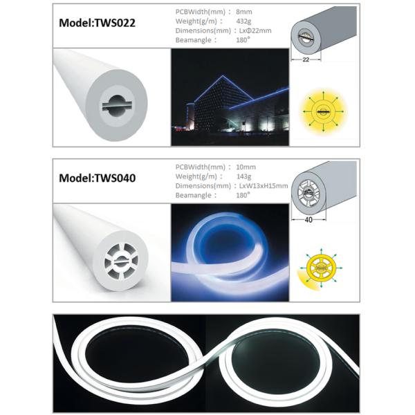 Гибкая трубка 12×12mm силикона СИД для неонового ODM OEM светов СИД