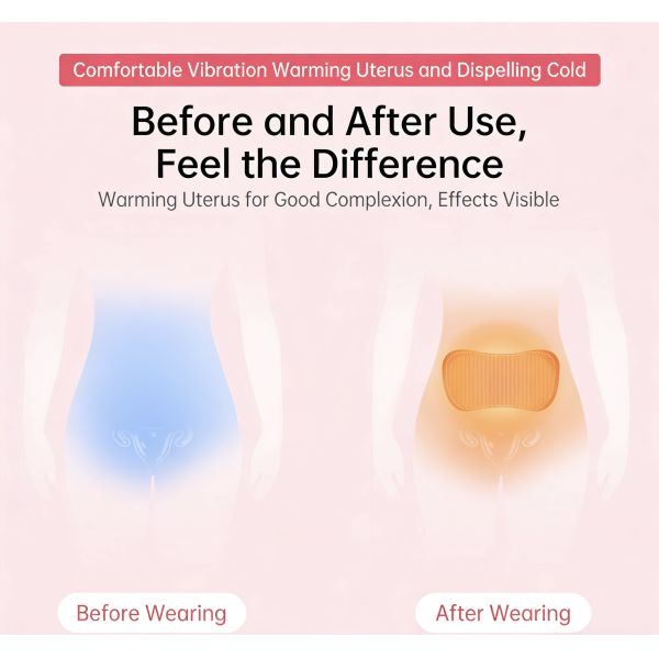 Abdominal Massage Belt with Infrared Therapy, EMS Pulse Stimulation, and Constant Temperature Heat Therapy for Lumbar and Abdomen Relief