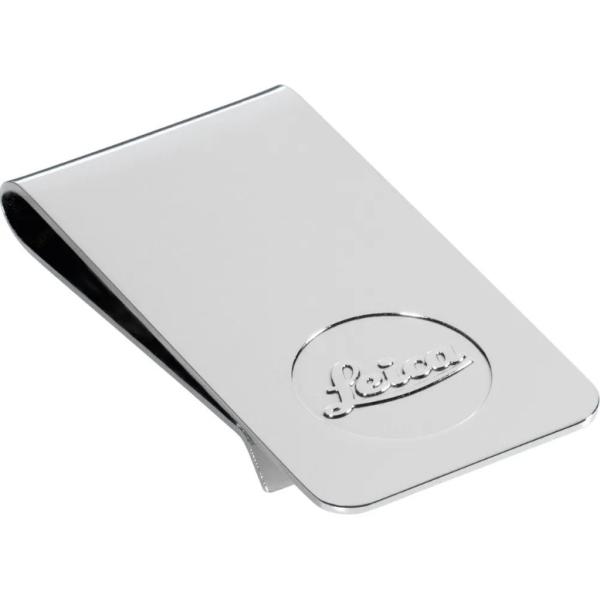 Clipes de caneta de dinheiro padrão portador de etiqueta de punção personalizado de aço inoxidável Slim Card Id Homens Mulheres Carteira Peças de carimbo de metal