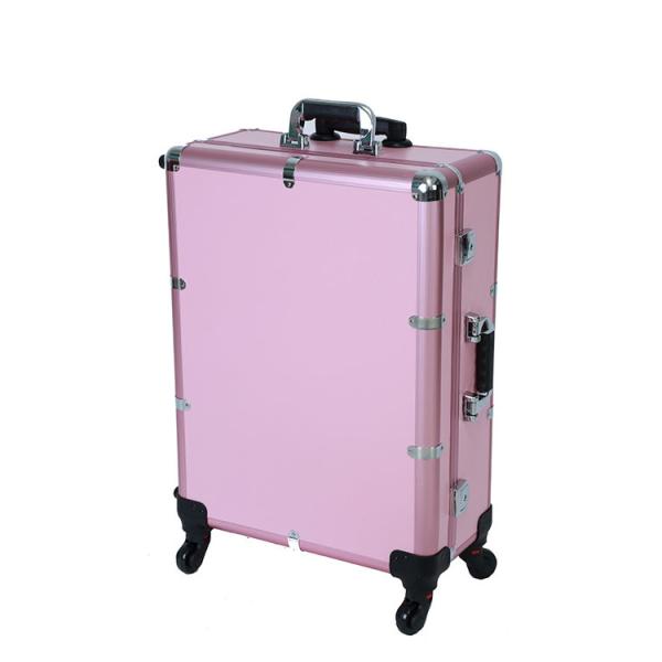 Изготовленные на заказ черные розовые случаи макияжа со светом для макияжа