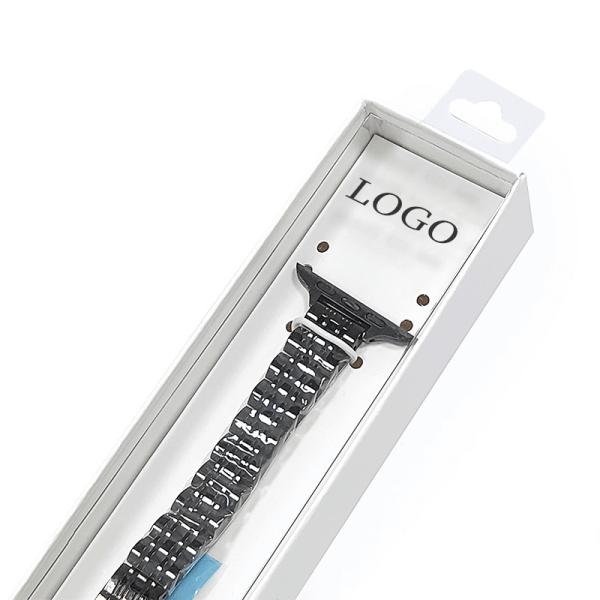 Logotipo personalizado Reloj de lujo correa de cartón Envasado Caja de reloj largo Caja de reloj collar Brazalete de reloj correa Caja de regalo