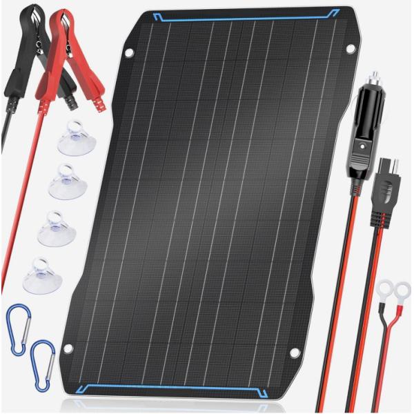 Водонепроницаемая 30 Вт гибкая солнечная панель зарядное устройство для автомобильных батарей