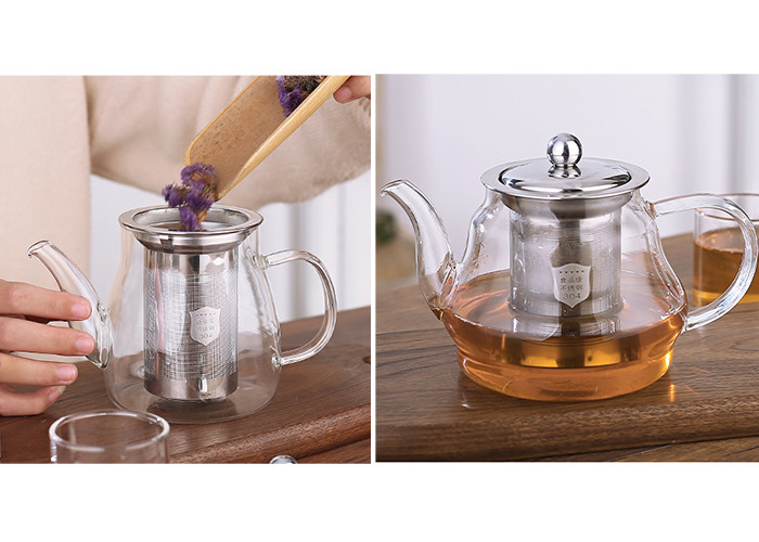Чайник термостойкого стекла Handblown/стеклянный чайник свободных лист